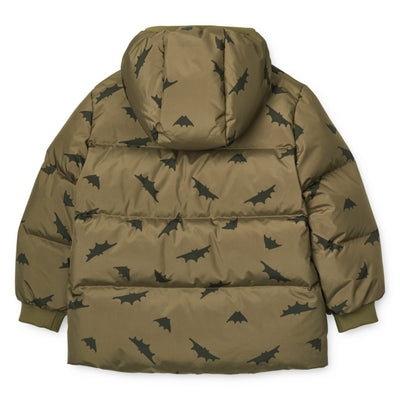 Puffer-Kinderjacke "Palle Bats / Khaki"