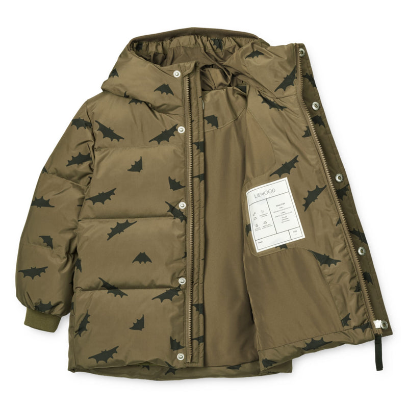 Puffer-Kinderjacke "Palle Bats / Khaki"