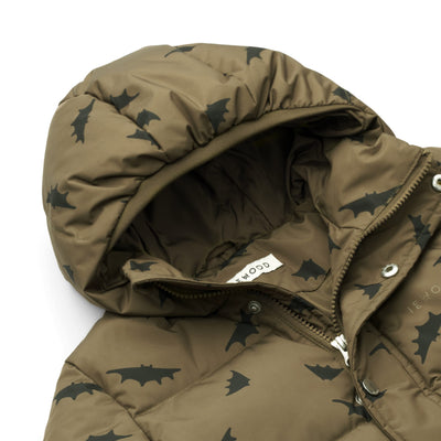 Puffer-Kinderjacke "Palle Bats / Khaki"