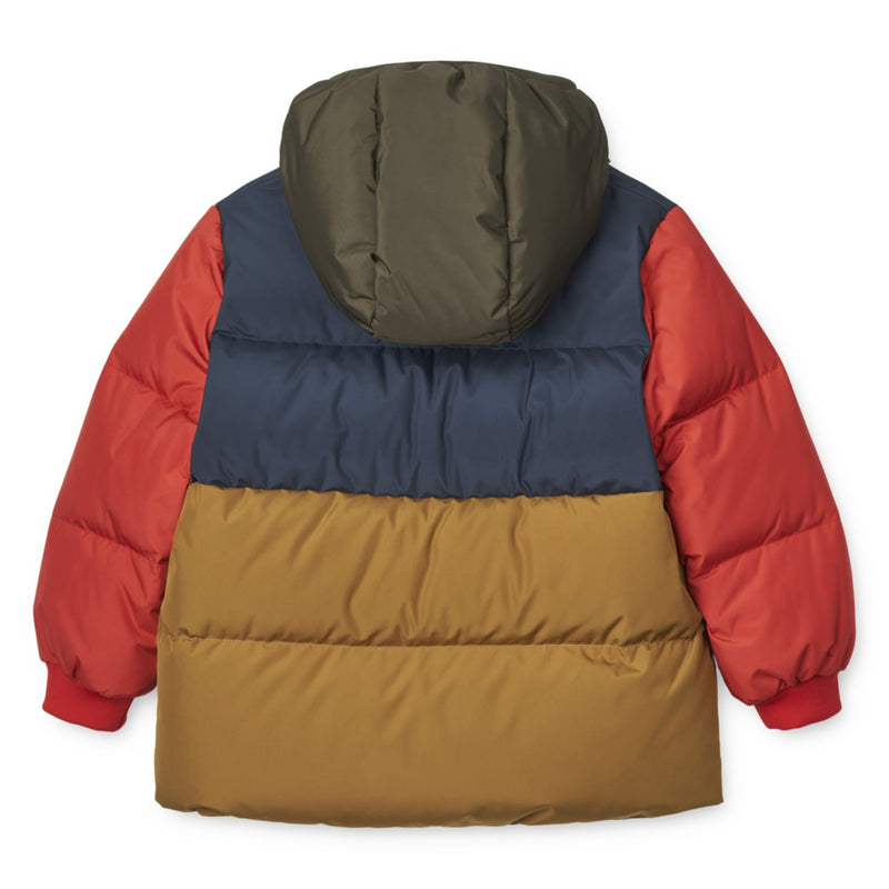 Puffer-Kinderjacke "Palle Army Brown Multi Mix"