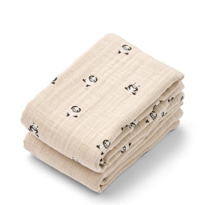 Mulltücher "Mini panda / Sandy mix"