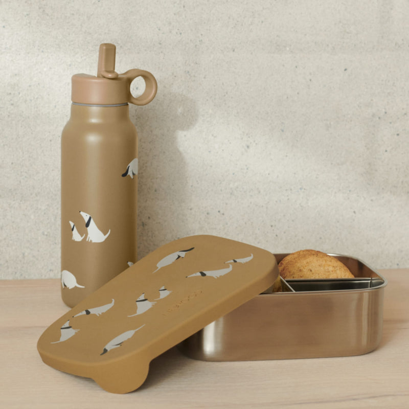 Lunchbox-Set mit Brotdose & Trinkflasche "Joni Dog / Oat Mix"