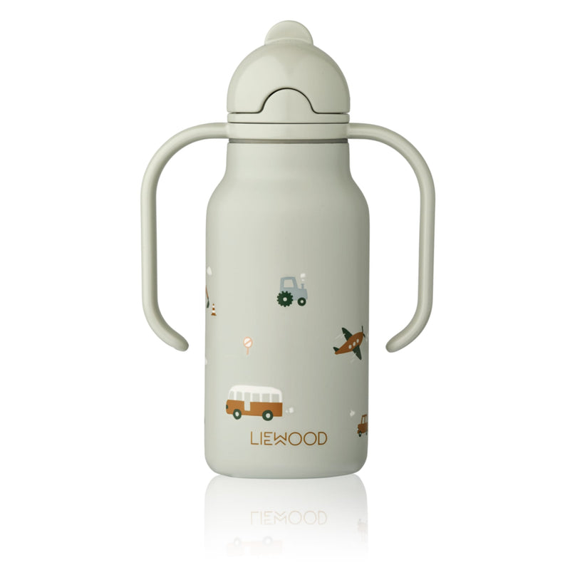 Kindertrinkflasche "Kimmie Vehicles / Dove Blue" 250ml