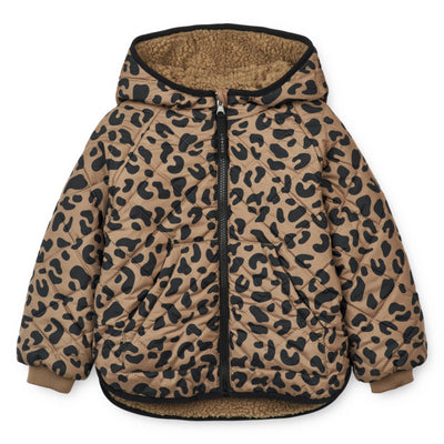 Wendbare Kinder-Jacke “Jackson Leo oat / Black panther”