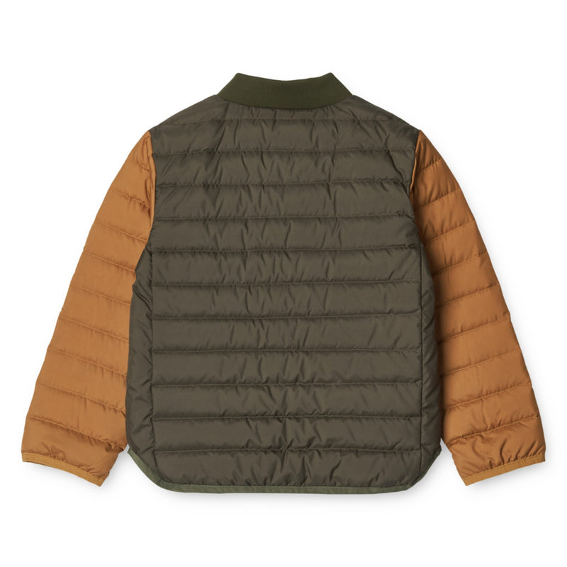 Leichte Puffer-Kinderjacke "Lauge Army brown mix"