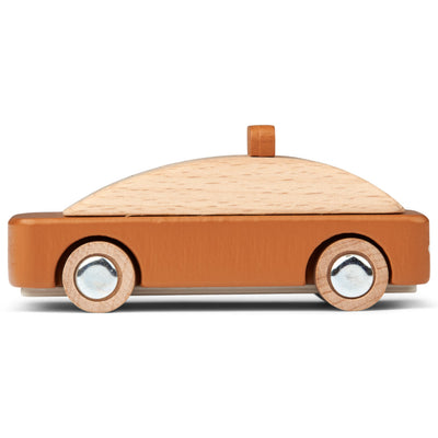 Holz-Spielzeugauto "Village Taxi Mustard"