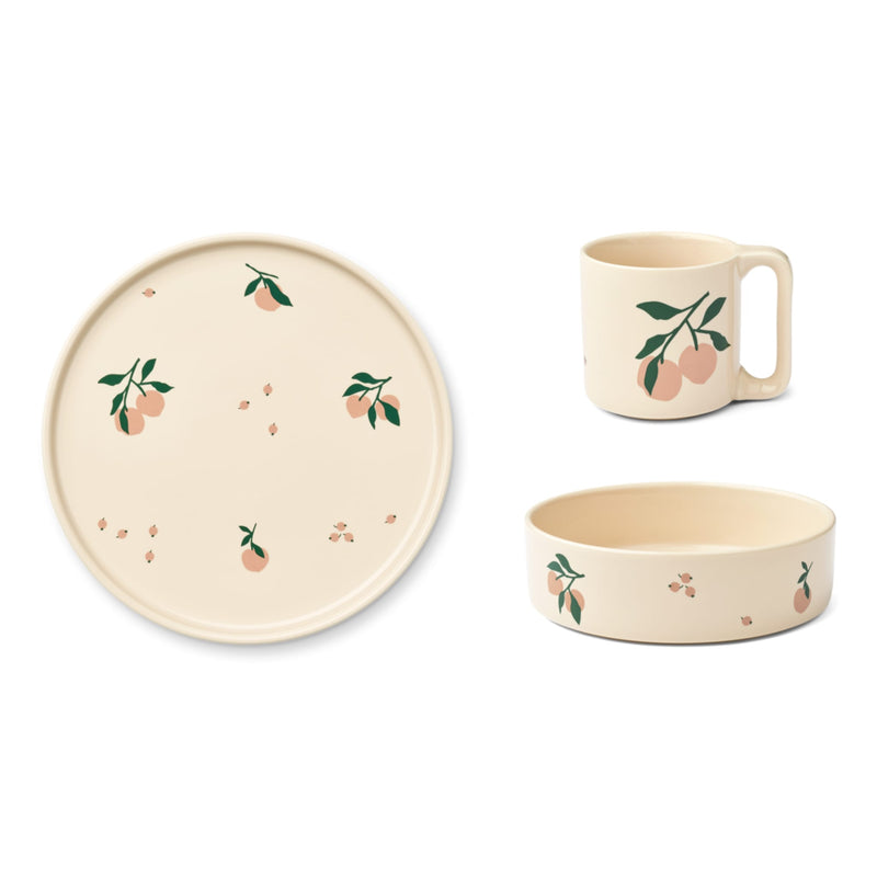Porzellangeschirr "Camren Peach / Sea Shell" 3er Pack
