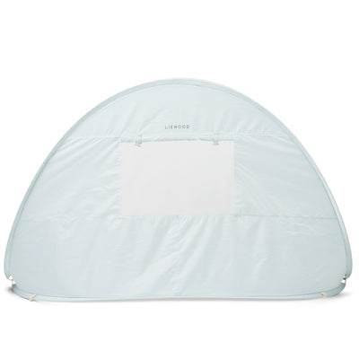 Pop-up Strandzelt "Cassie Pure sky / Creme de la creme stripe"