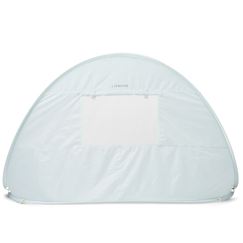 Pop-up Strandzelt "Cassie Pure sky / Creme de la creme stripe"