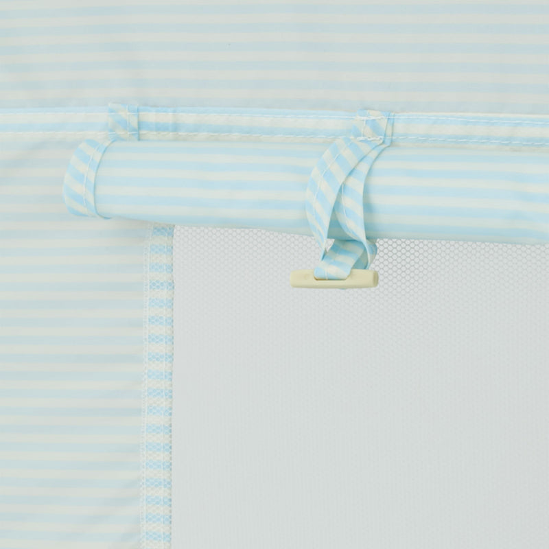 Pop-up Strandzelt "Cassie Pure sky / Creme de la creme stripe"