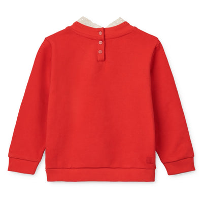 Sweatshirt "Rakel Holiday bow dark red / Apple red"