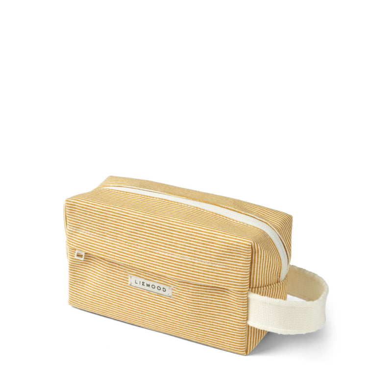 Necessaire "Trine Y/D stripe Yellow Mellow / Creme de la creme"