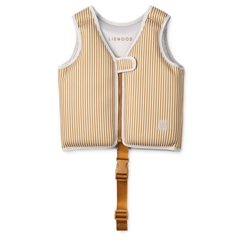 Kinder-Schwimmweste “Dove Stripe: Sandy / Golden Caramel”