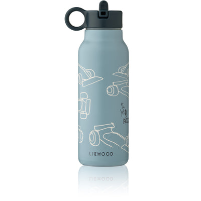 Wasserflasche "Falk Race cars / Beach blue"