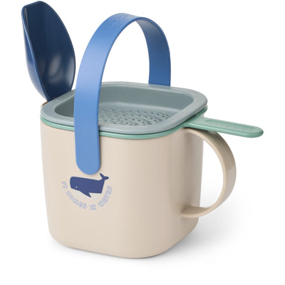 Sandspiel-Set "Roald Shark / Dove blue"