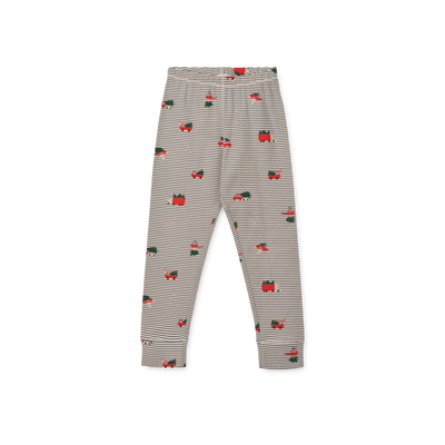 Kinder-Schlafanzug "Wilhelm Holiday vehicle / Stripe navy"