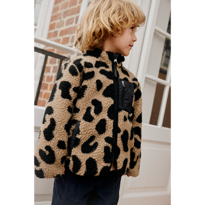 Plüschjacke für Kinder “Nolan Mega Leo / Oat Mix“