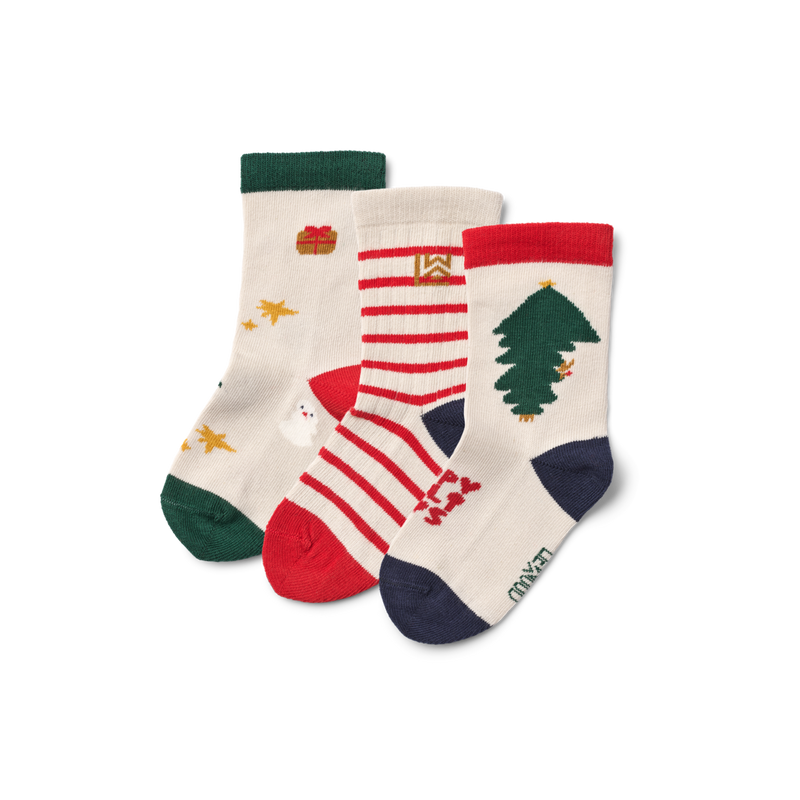 Kinder-Socken “Silas Holiday Sandy” 3er Pack