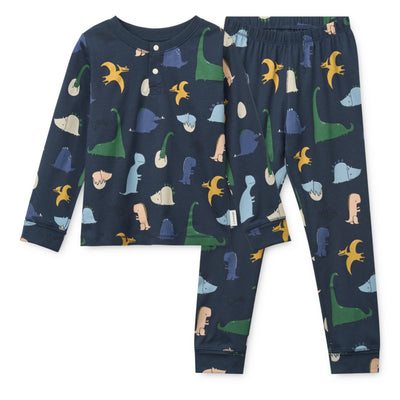 Kinder-Schlafanzug "Wilhelm Dino roar / Classic navy"