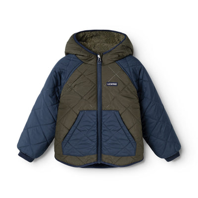Wendbare Kinder-Jacke “Jackson Army brown / Classic navy"