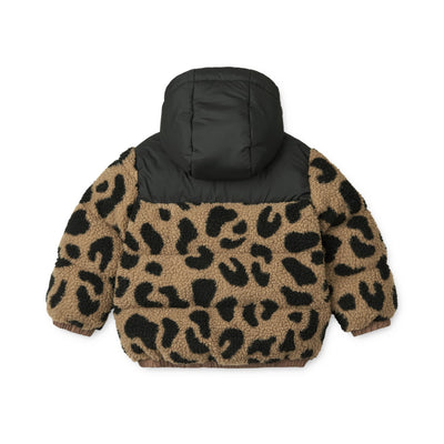 Weiche Fleecejacke mit Kapuze "Niko Mega leo / Oat mix"