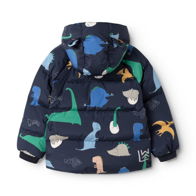 Daunenjacke "Polle Dino roar / Classic navy"