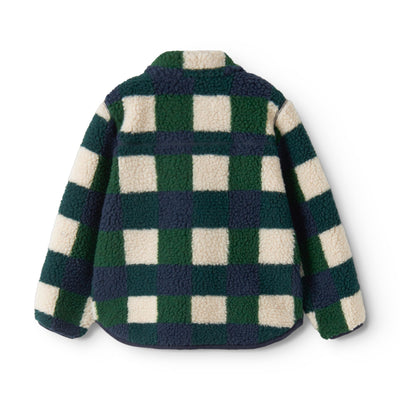 Plüschjacke “Nolan Mega Check / Bright garden"