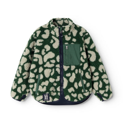 Plüschjacke “Nolan Mega leo / Garden green"