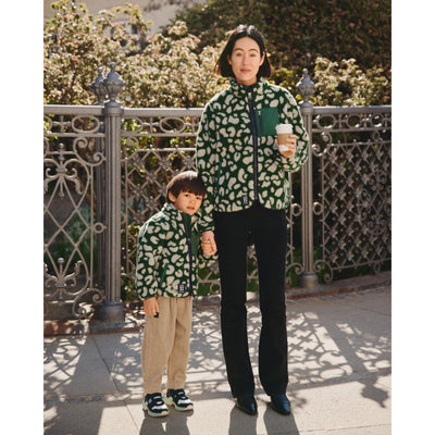 Plüschjacke “Nolan Mega leo / Garden green"