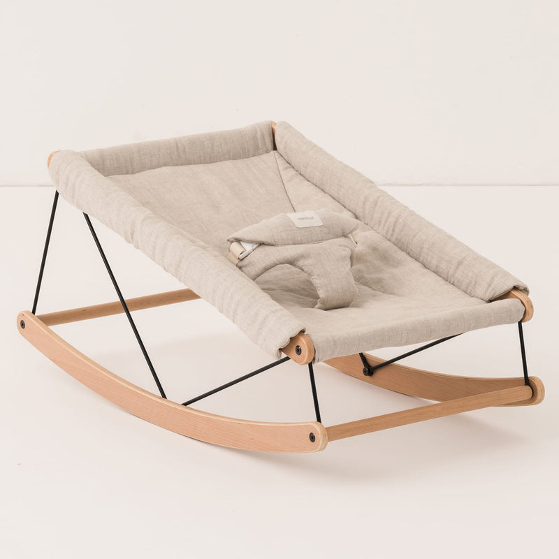 Babywippe "Growing Green Lin français Greige"