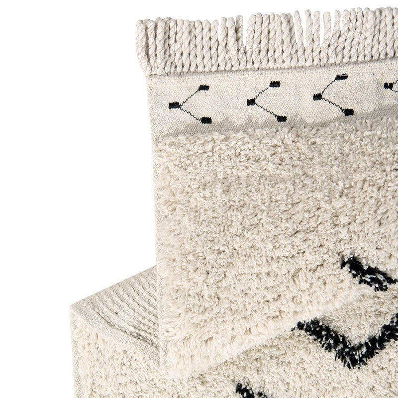 Waschbarer Baumwollteppich “Bereber Rhombs M” 140 x 210 cm