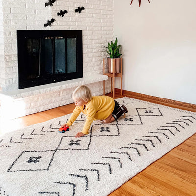 Waschbarer Baumwollteppich “Bereber Rhombs M” 140 x 210 cm