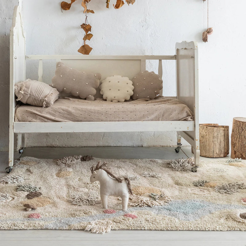 Waschbarer Baumwollteppich “Path of Nature” 120 x 160 cm