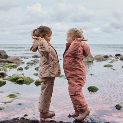 Kinderjacke mit Rüschen-Details "Mismou Ma Grande Cerise"
