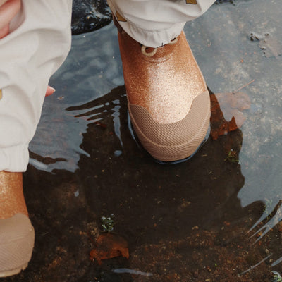 Kinder-Thermostiefel "Glitter Tan"