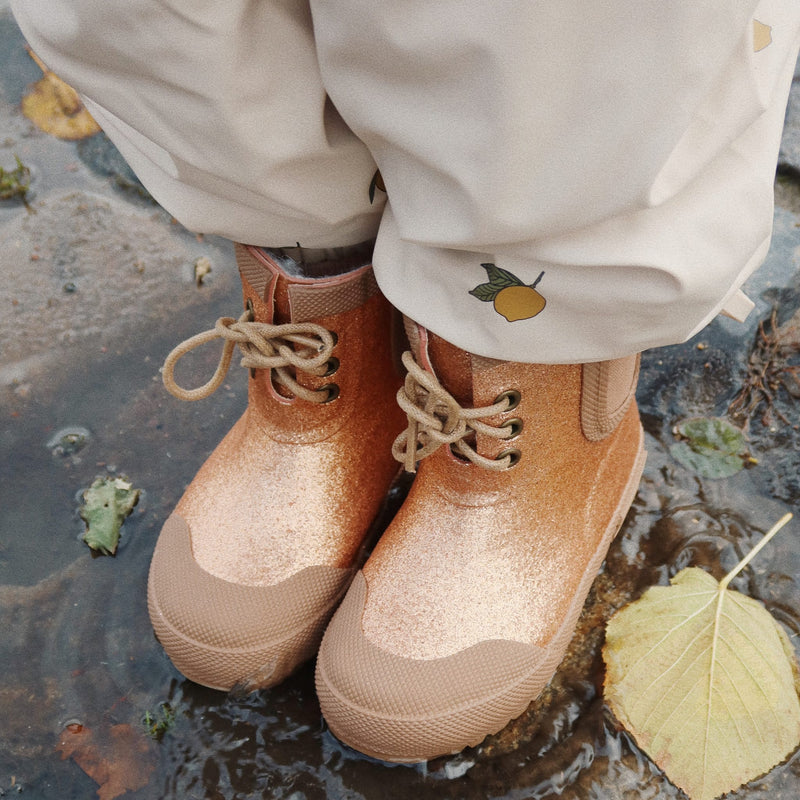 Kinder-Thermostiefel "Glitter Tan"