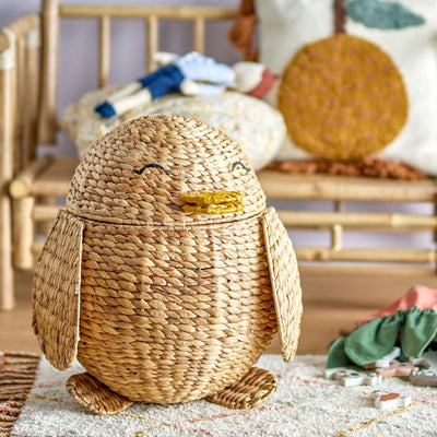 Aufbewahrungskorb mit Deckel für Kinderzimmer “Pingo Nature”