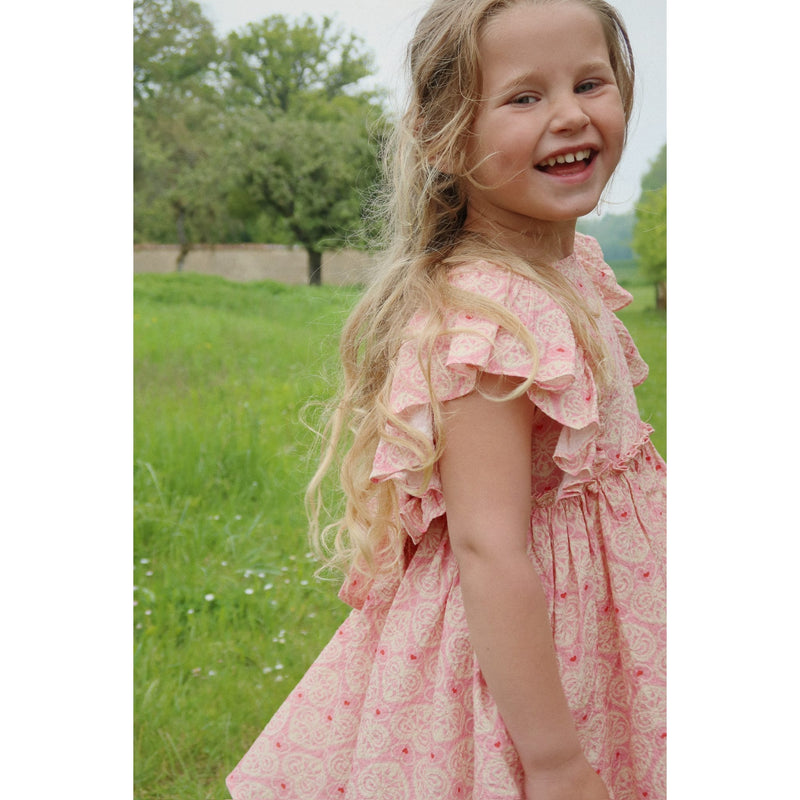Kleid für Mädchen "Ava Lacy Pink"