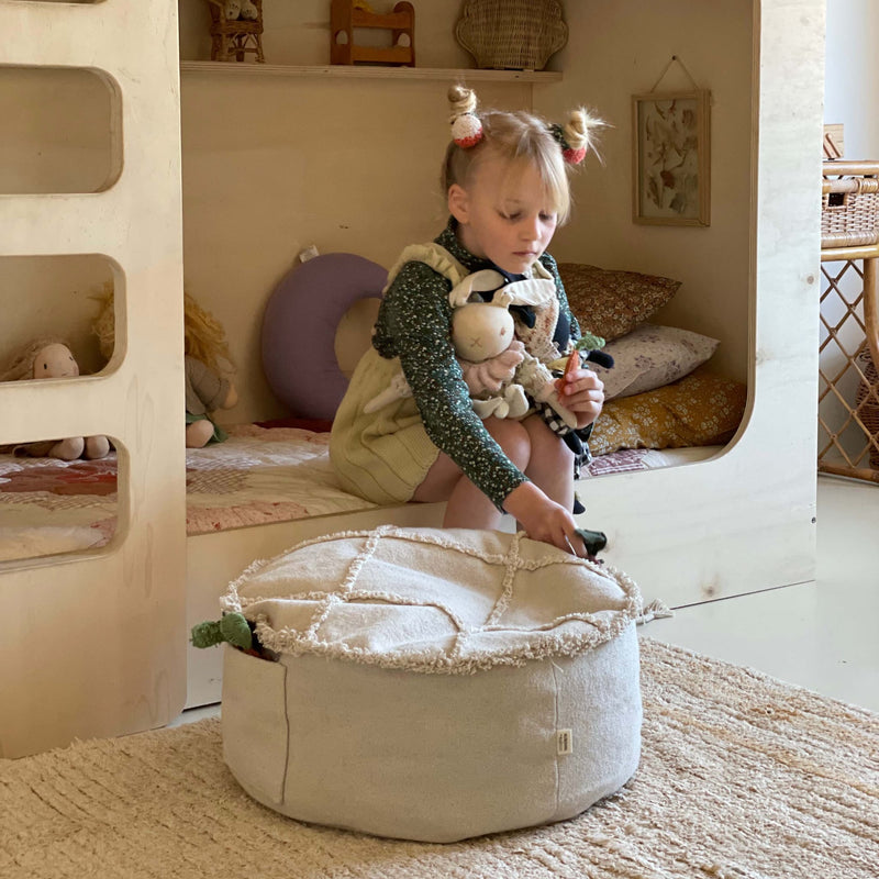 Sitzpuff für Kinder "Tic-Tac-Toe"