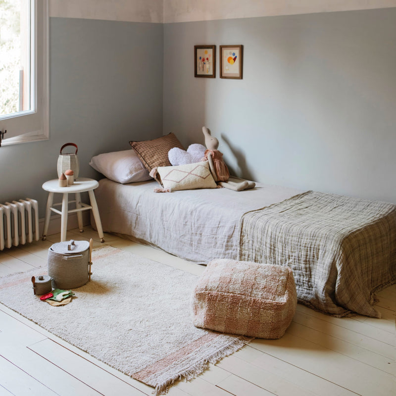 Sitzkissen für Kinder “Vichy Rose”