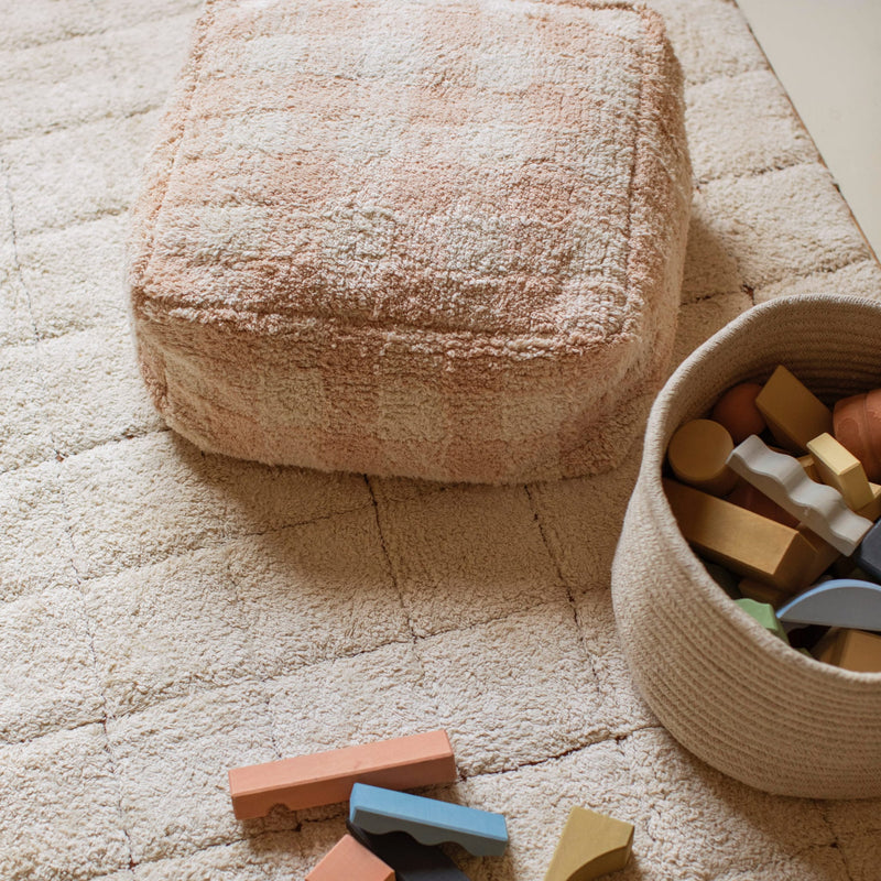 Sitzkissen für Kinder “Vichy Rose”