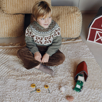 Waschbarer Spielteppich "FARM FIELDS" 120x170cm