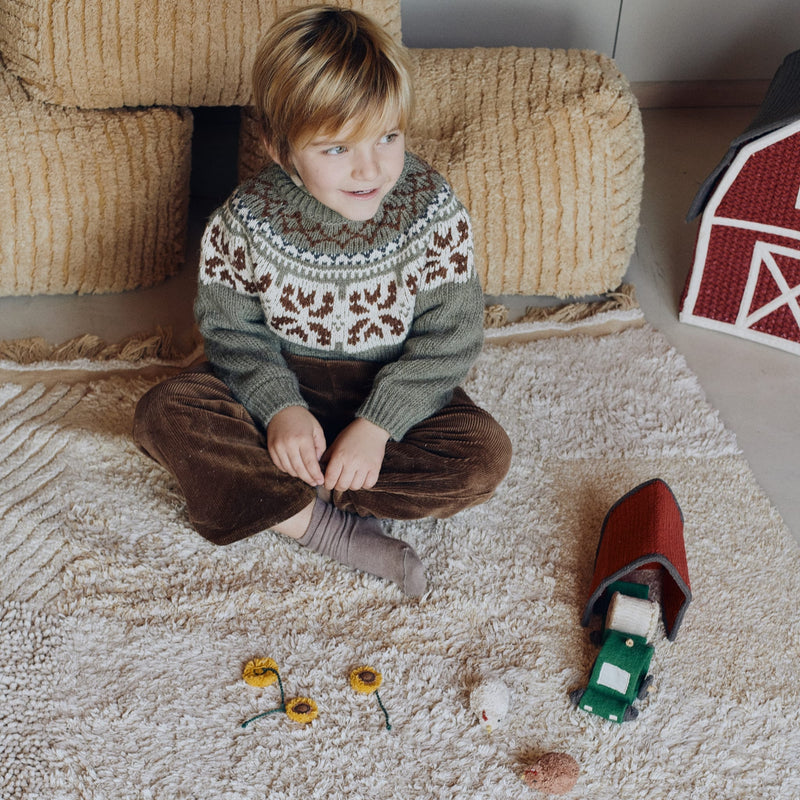 Waschbarer Spielteppich "FARM FIELDS" 120x170cm
