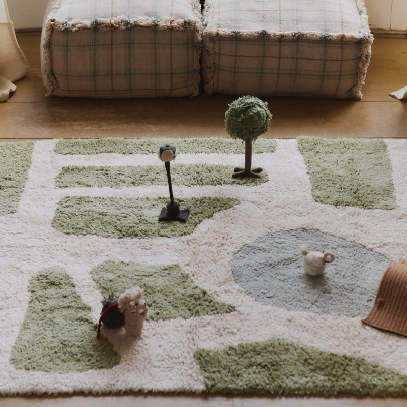 Baumwoll-Spielteppich"Hyde Park" 90x130cm