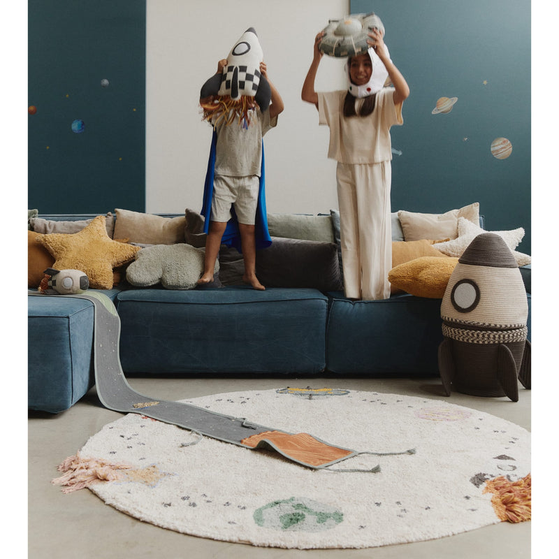 Waschbarer Spielteppich "Interstellar Journey“ 140 Ø cm