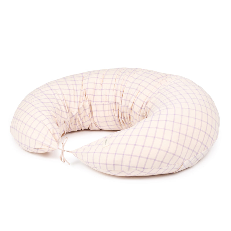 Schwangerschafts- & Stillkissen "Stories Limited edition / Powder Mauve Grid"