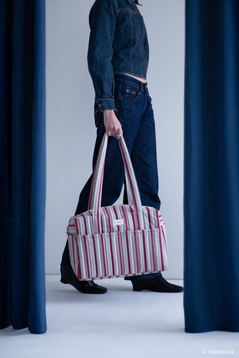 Wickeltasche "Stories Limited edition / Blue Red Stripes"