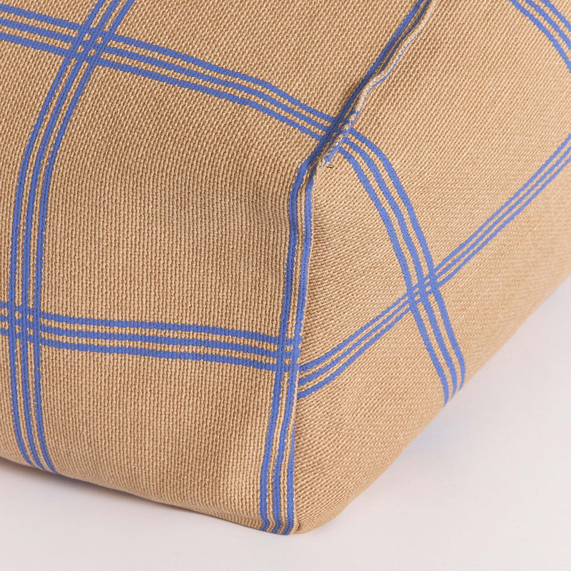 Sitzsack “Vibes Brown Blue Windowpane"
