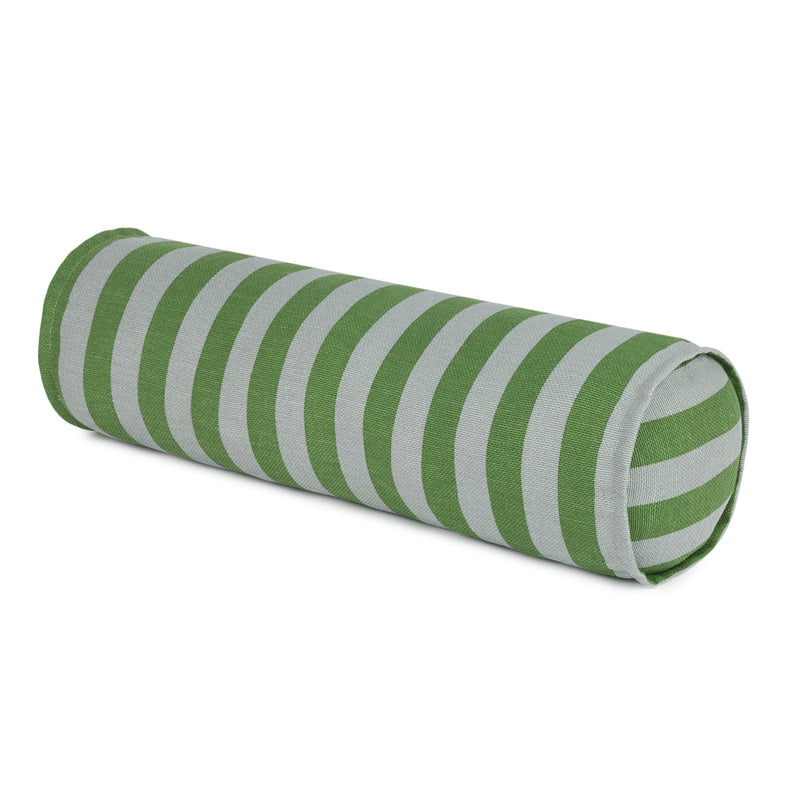 Rollkissen “Vibes Green Blue Stripes"