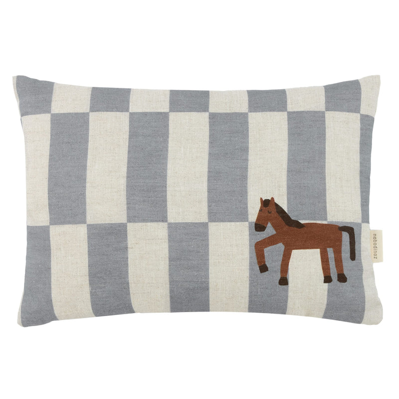 Dekokissen " Vibes - Blue Tiles Horse"